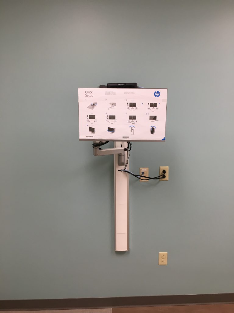 Wall-Mounted Healthcare Equipment Installation