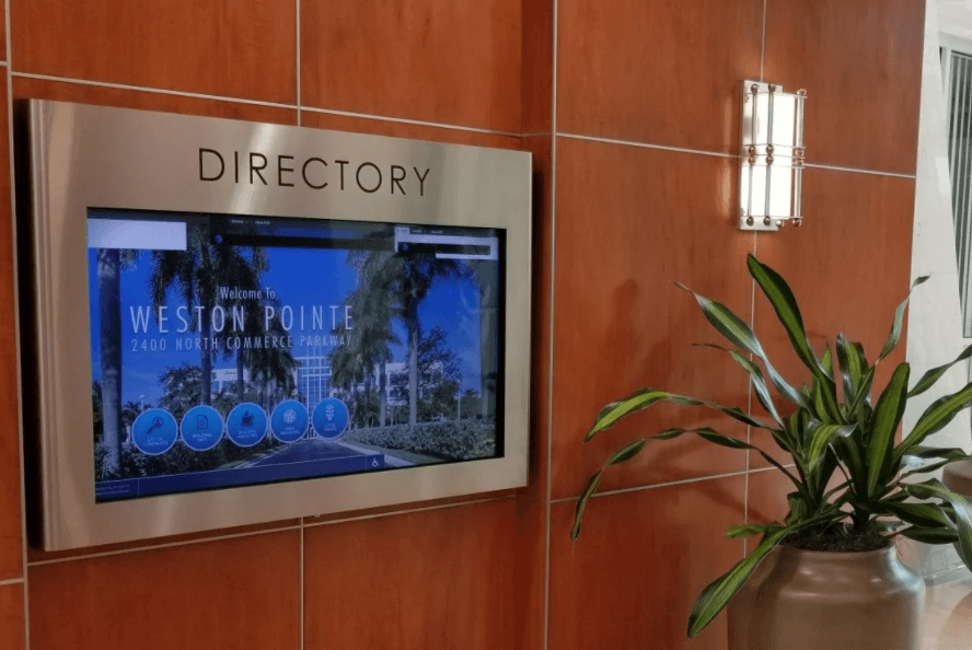 Wall-Mounted Digital Directory Installation