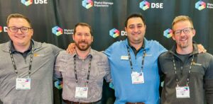 sales team at DSE event