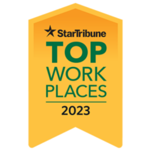 Star Tribune top work places 2023 award banner